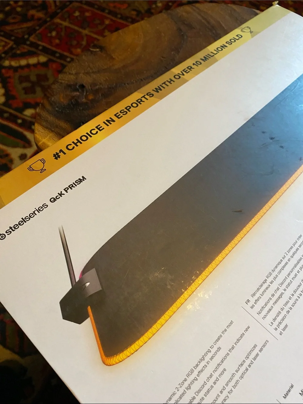 🆕 SteelSeries QcK Prism Cloth RGB Gaming ESports Mouse Pad RBG Illumination